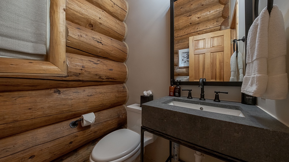 Main level powder room