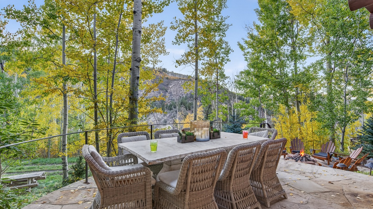 Patio, Lower Level - Outdoor dining area with mountain views