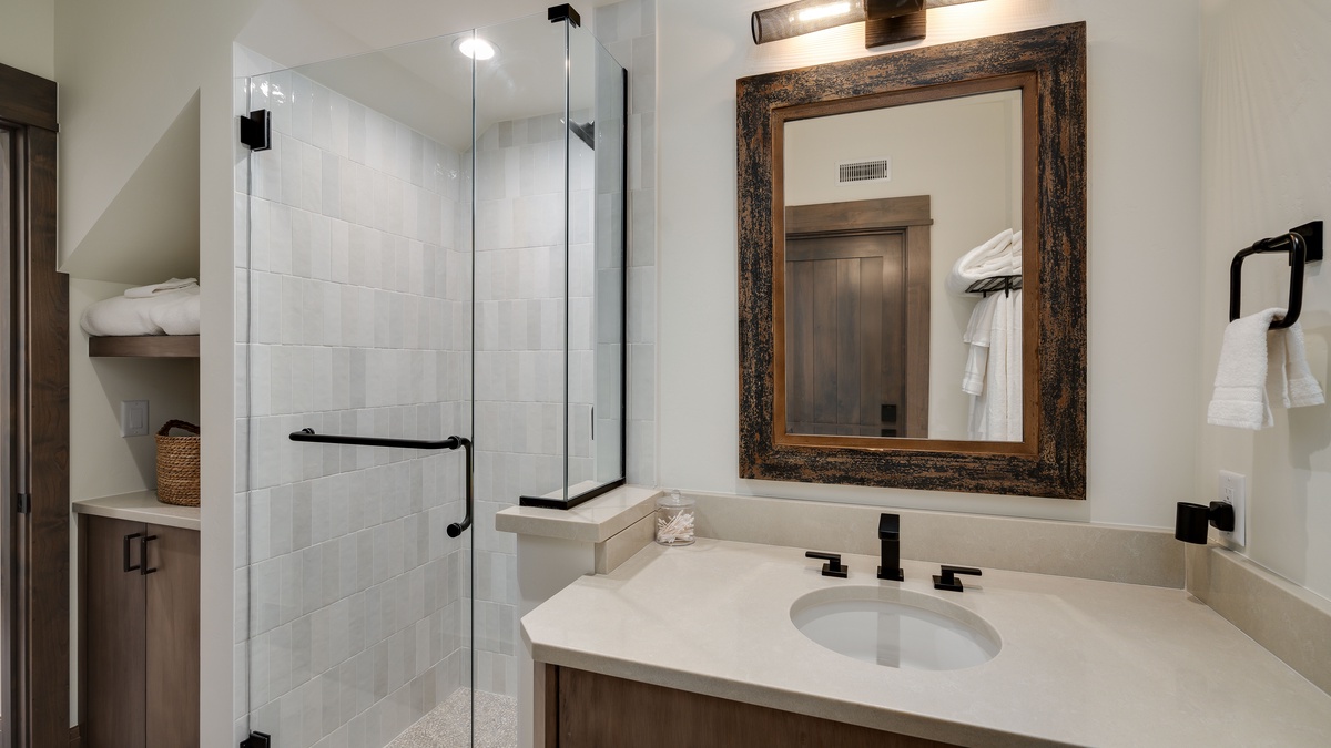 Bathroom on lower level