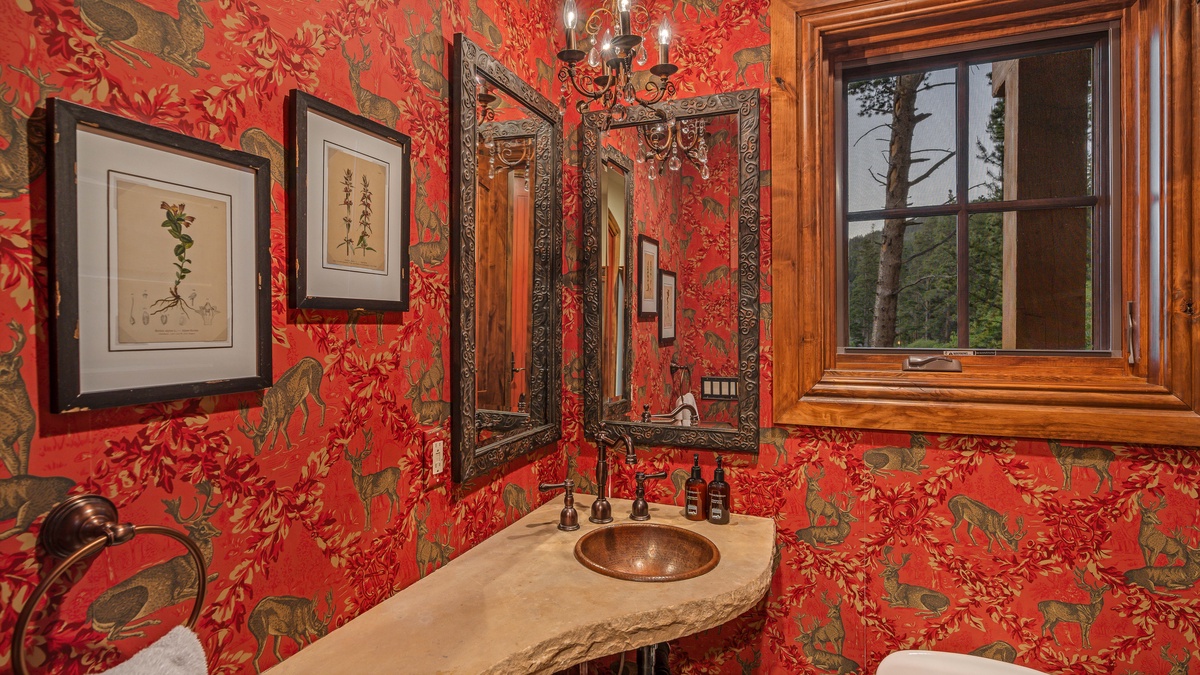 Powder bath on main level