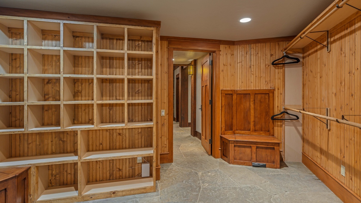 Mudroom & entry on main level