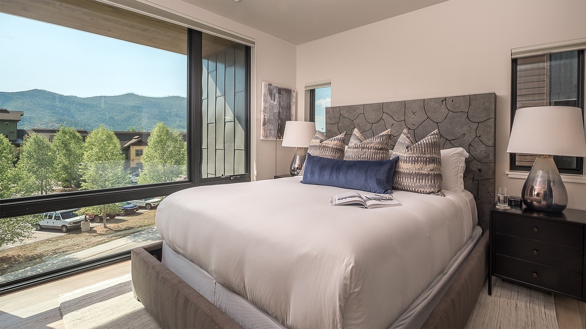 Bedroom 1, Upper Level - Primary king suite with views