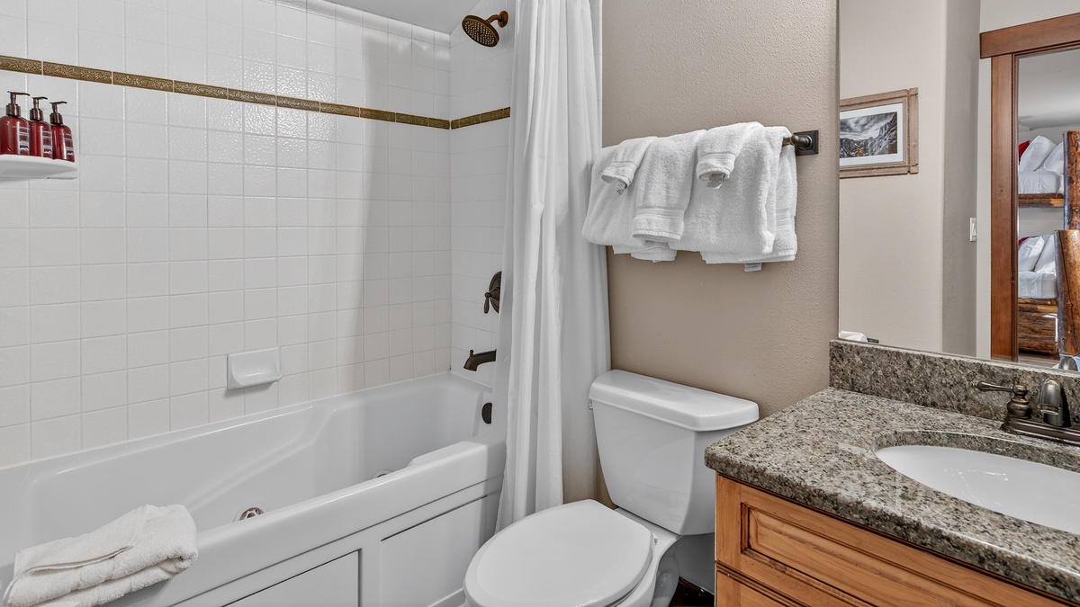 Bathroom 4, Upper Level - Bunk room ensuite bath