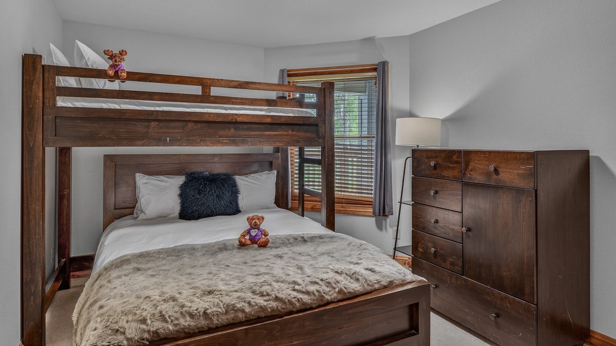 Bedroom 2, Main Level - XL twin-over-queen bunk bed