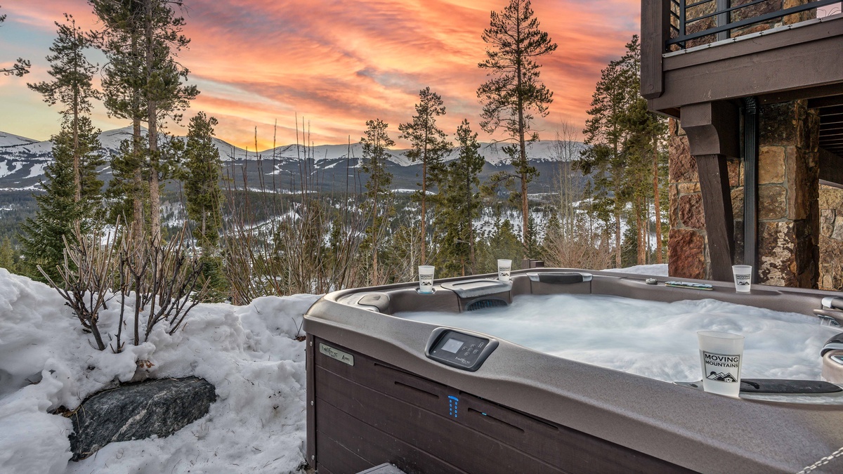 Hot tub with views