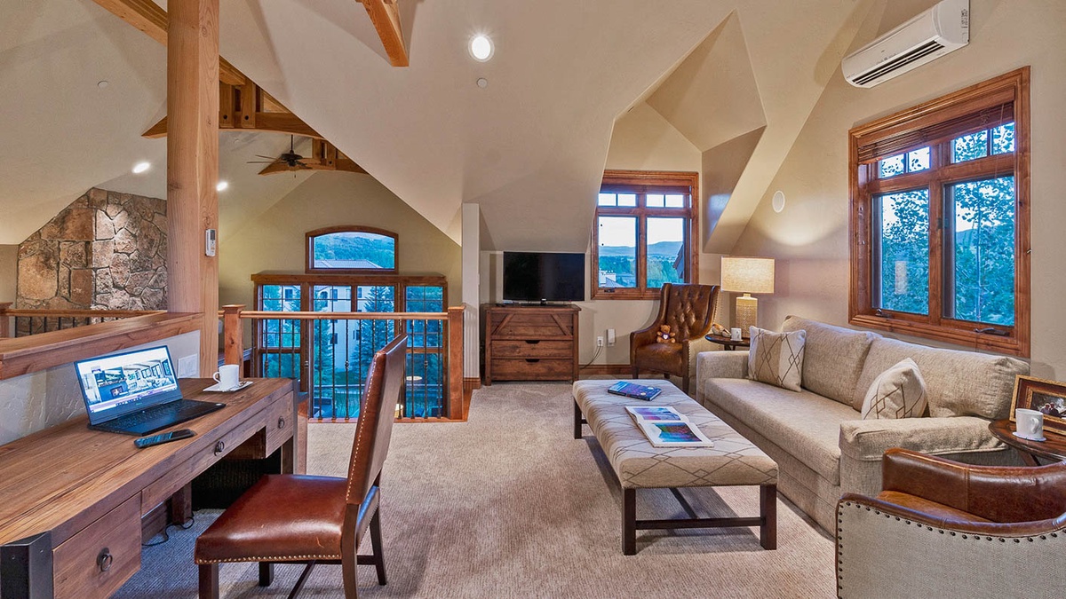 Upper level office area