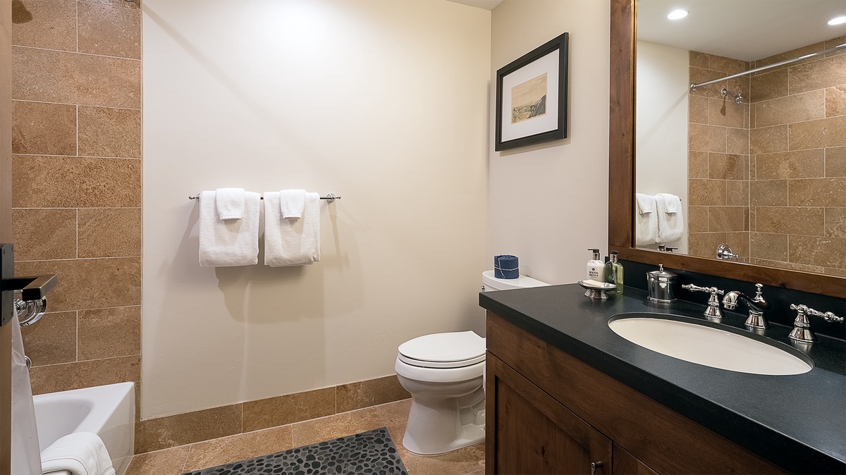 Bedroom 3, Main Level - Ensuite with single vanity and toilet