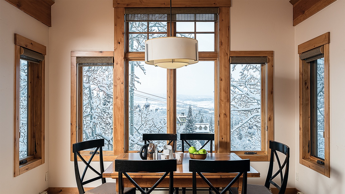 Kitchen, Main Level - Breakfast nook with views
