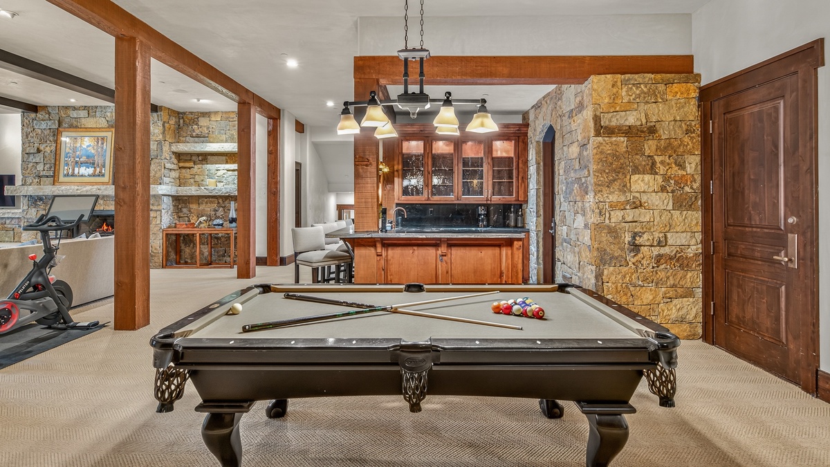 Pool Table and Bar, Lower Level