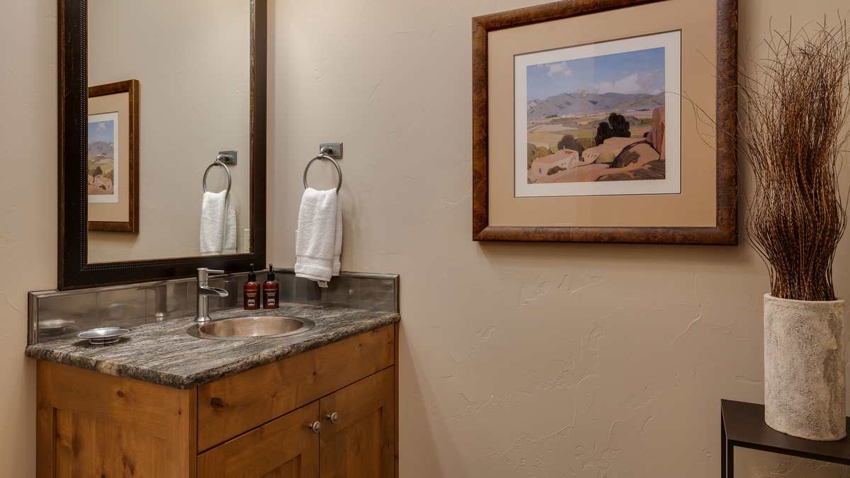 Powder Bathroom, Lower Level