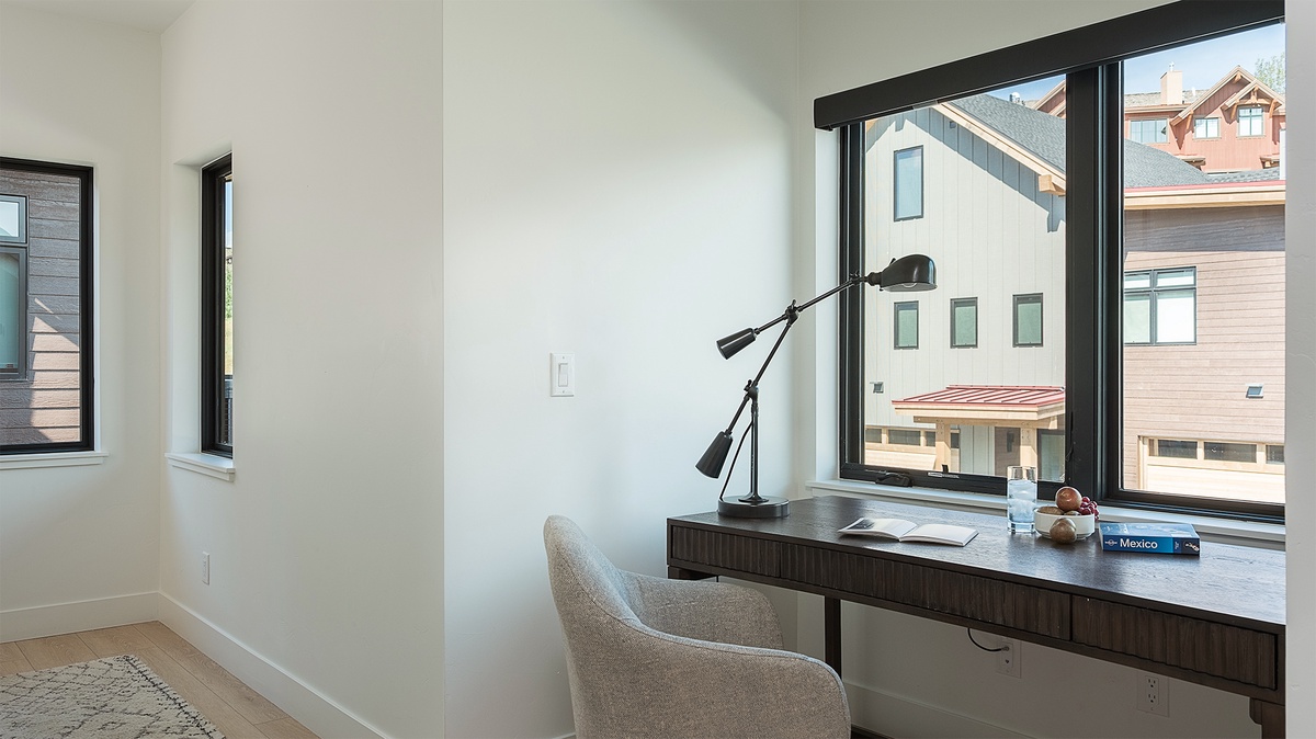 Office Nook, Upper Level, Principal House - Catch up on emails at the desk located in the hallway of the upper level.