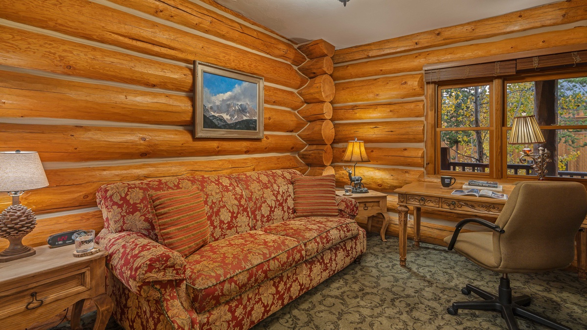 Main Level - Office on main level with queen sleeper sofa