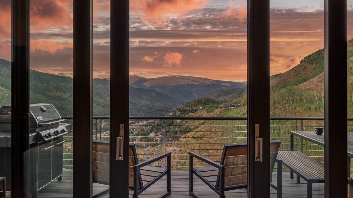 Step onto the main level deck to enjoy the sunset