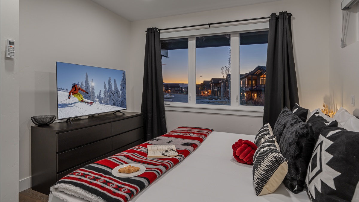 King bedroom on middle/ground level