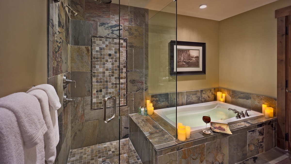 Bedroom 2, Main Level - King ensuite with soaking tub