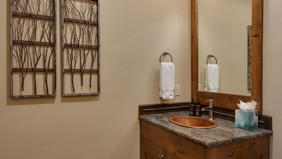 Powder Bathroom, Lower Level