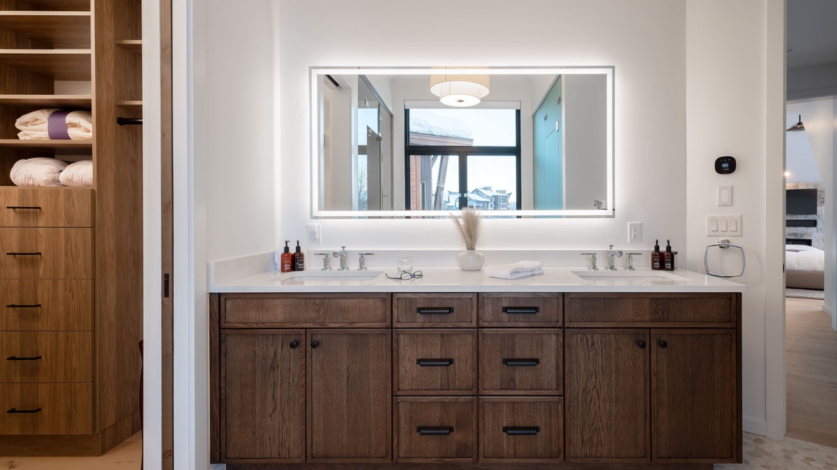 Bedroom 1, Upper Level - Ensuite with double vanity