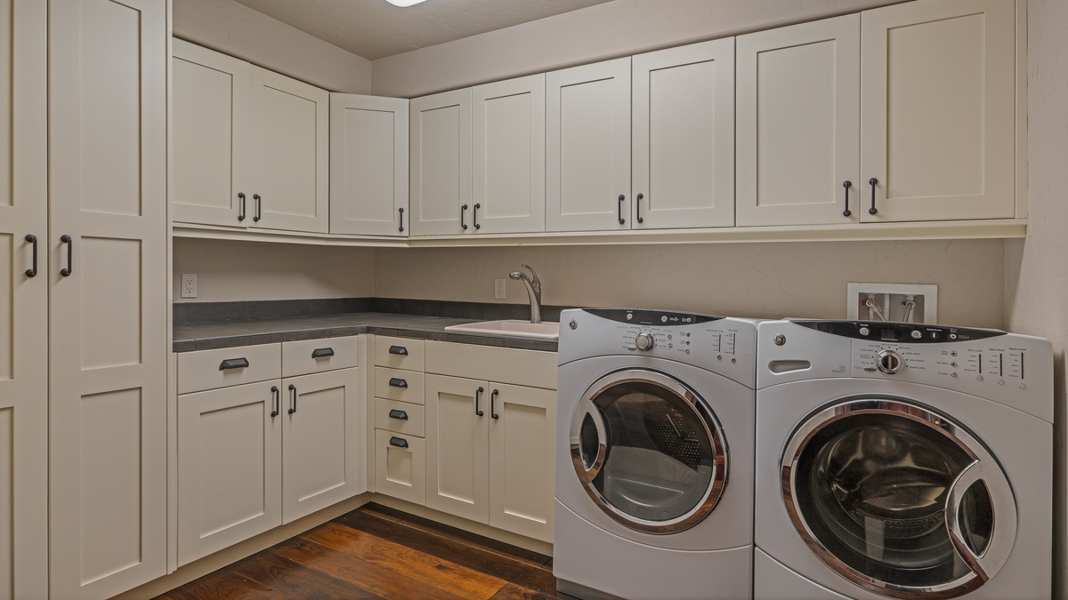 Laundry room on lower level