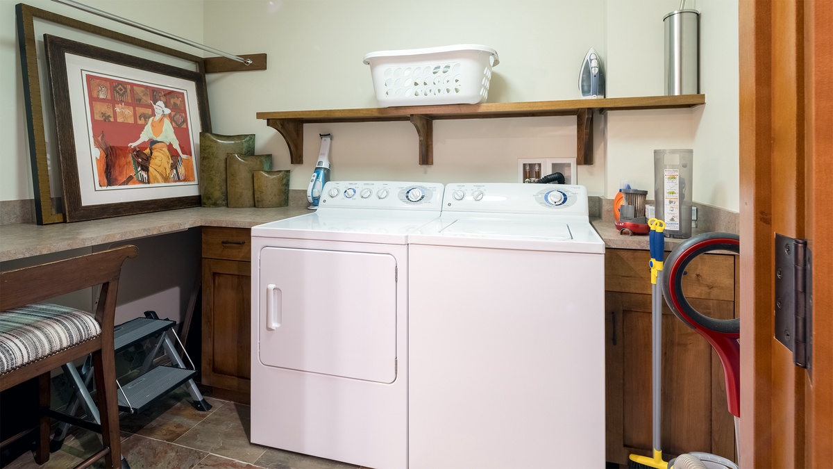 All of our One Steamboat Place residences have their own washer and dryer.