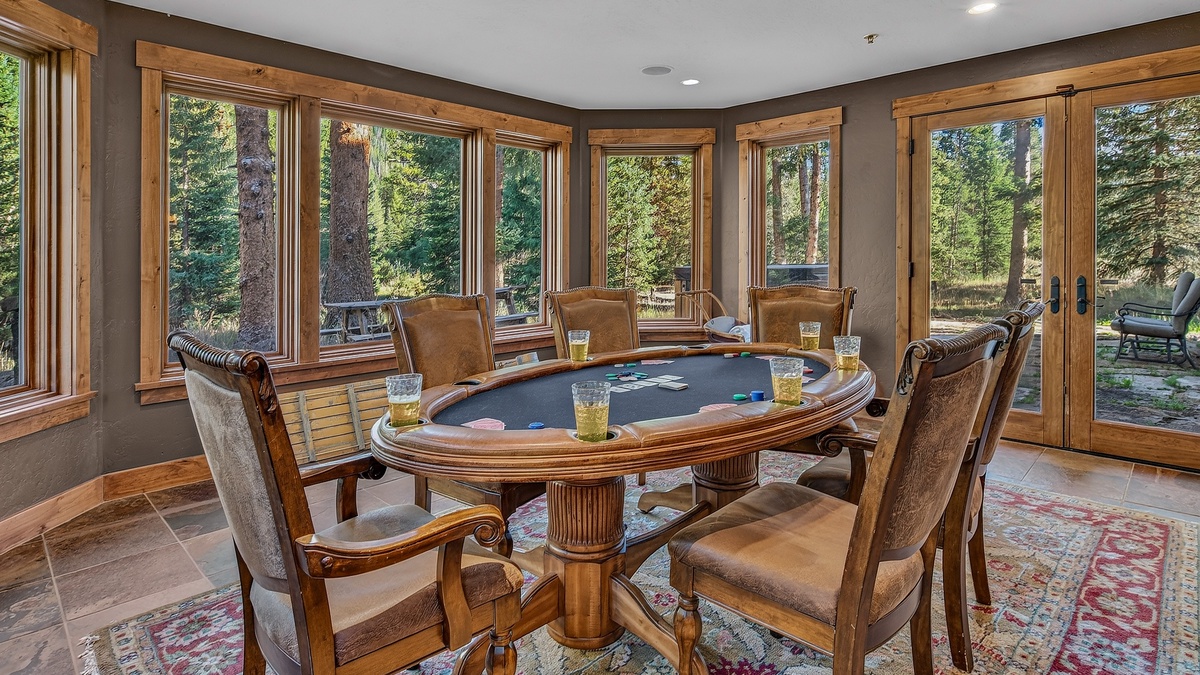 Family Room, Lower Level - Game table with seating