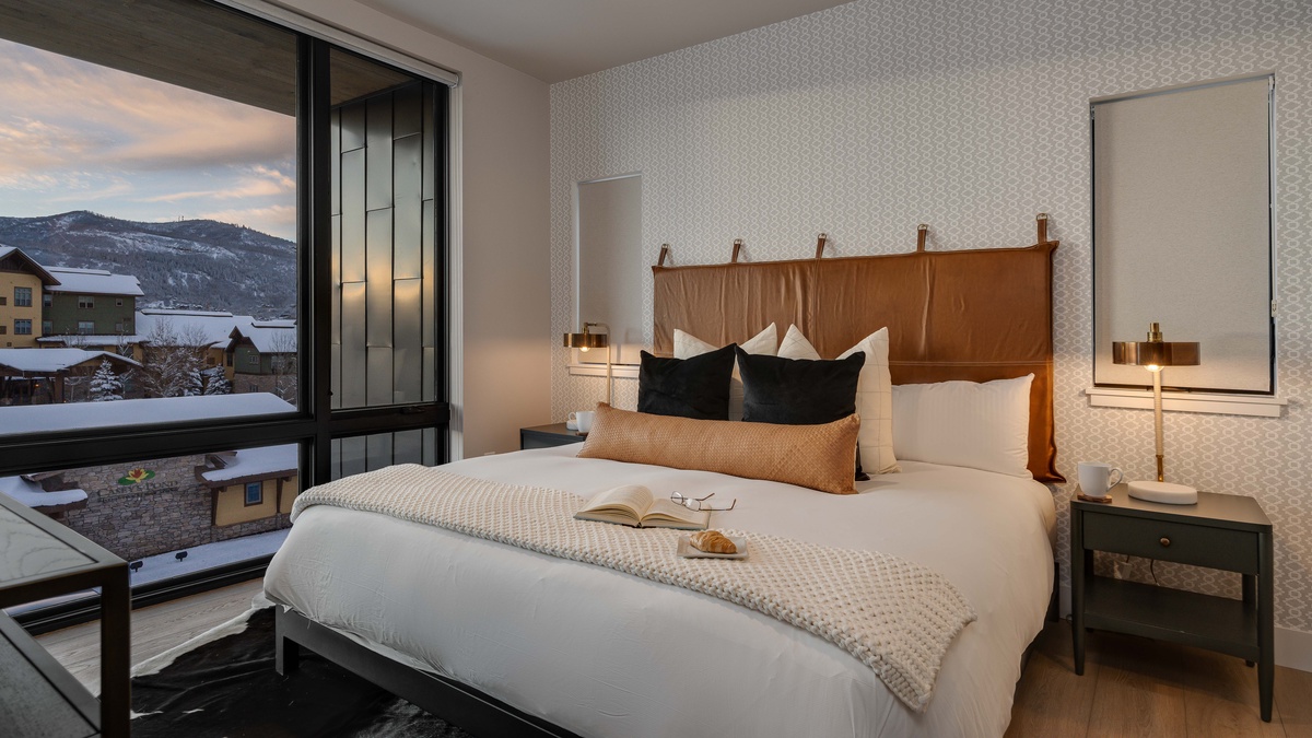 Bedroom 1, Upper Level - Primary king suite with views