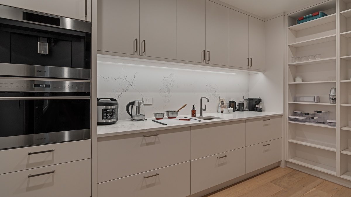 Kitchen, Main Level - Expansive scullery located behind the main kitchen