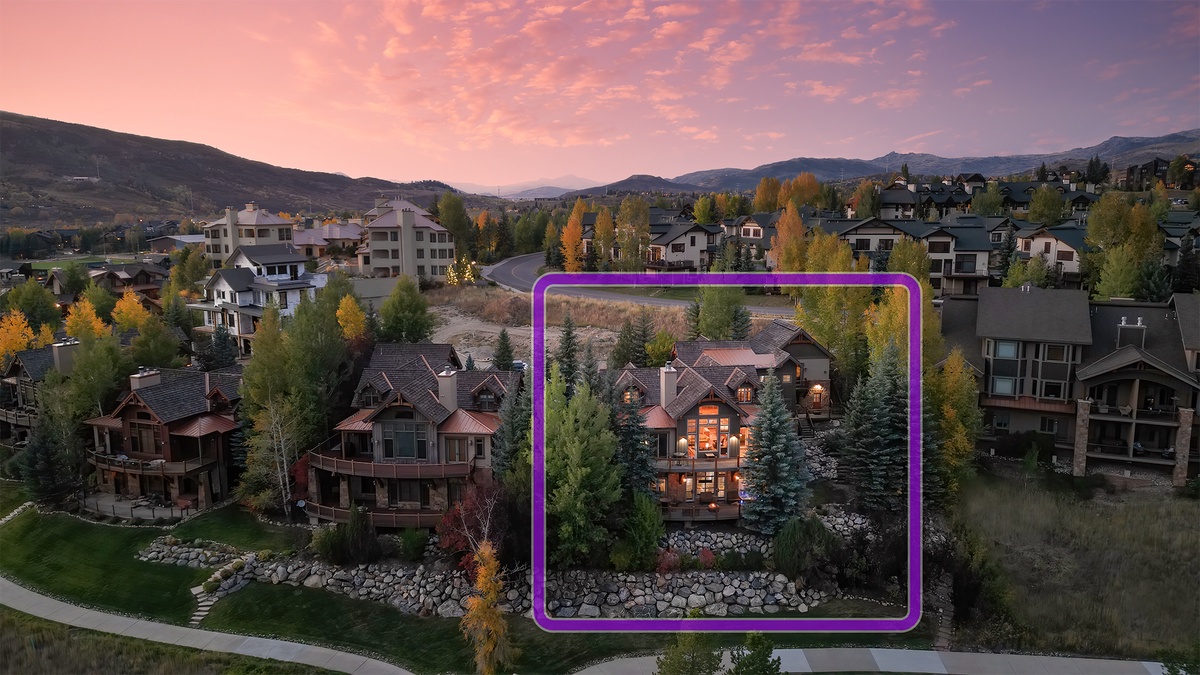 Autumn sunset with valley views