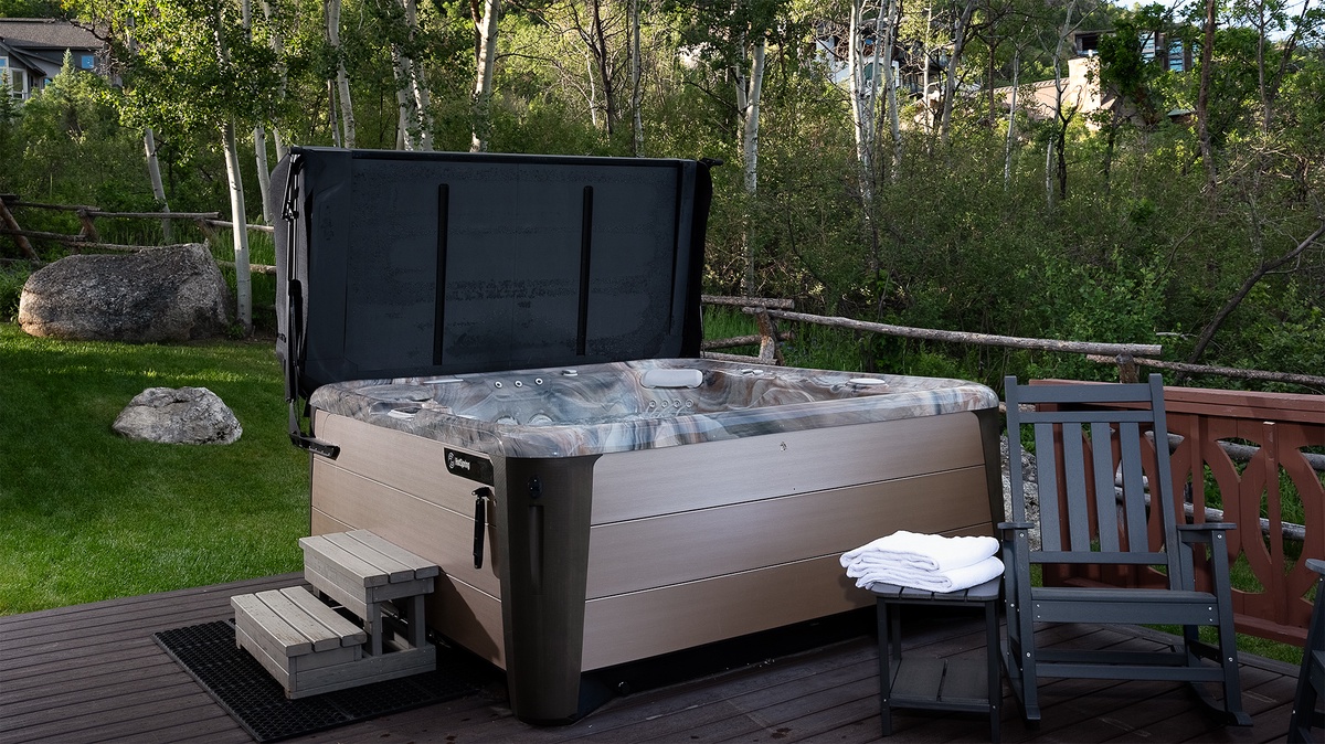 Hot Tub, Lower Level Patio - Surrounded by trees