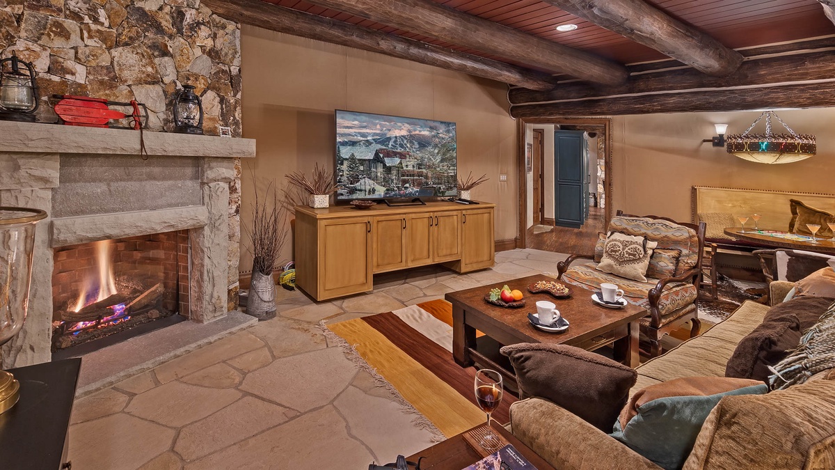 Family room on main level