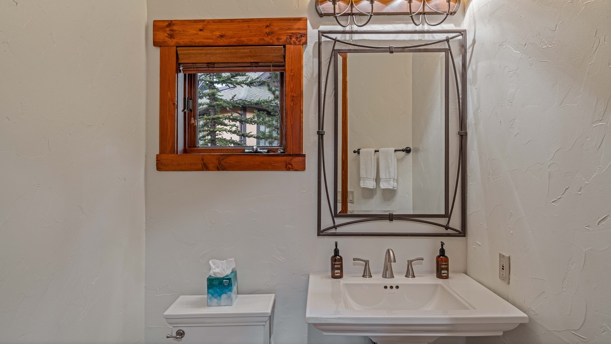 Powder bath on main level