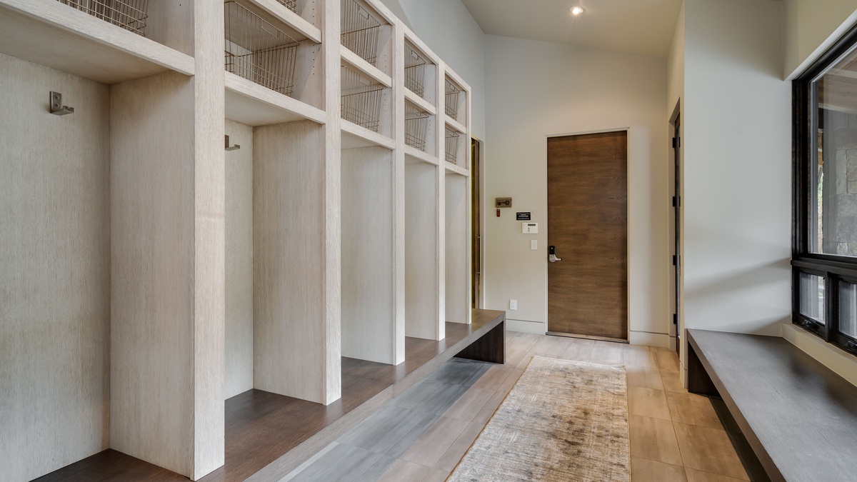 Mud room and gear storage