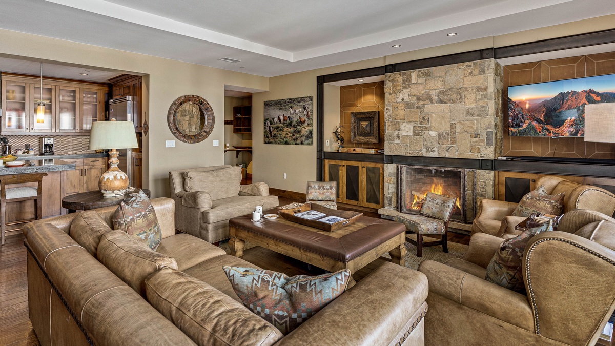 Great Room, Main Level - With fireplace