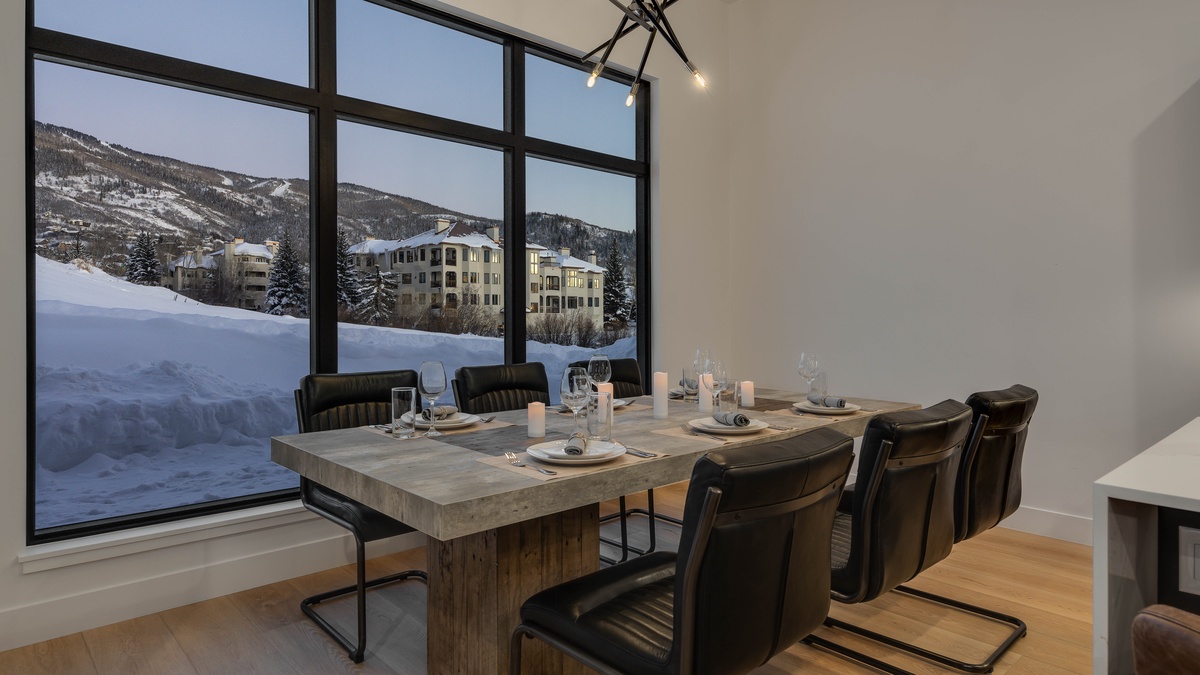 Dining Area, Main Level - With views of Steamboat Resort