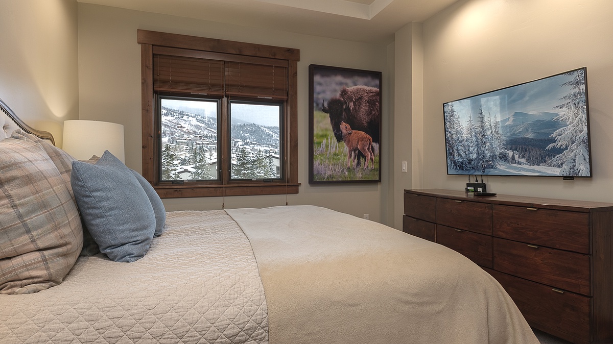 Bedroom 2, Main Level - Junior suite with king bed