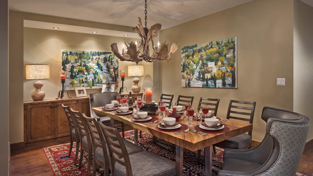 Dining Area, Main Level - Dining table with seating for ten