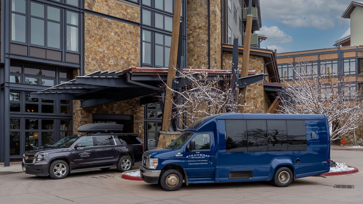 One Steamboat Place: Enjoy the on-call local shuttle
