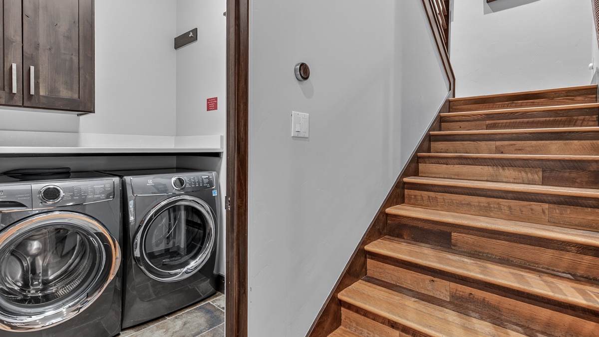 Downstairs laundry room