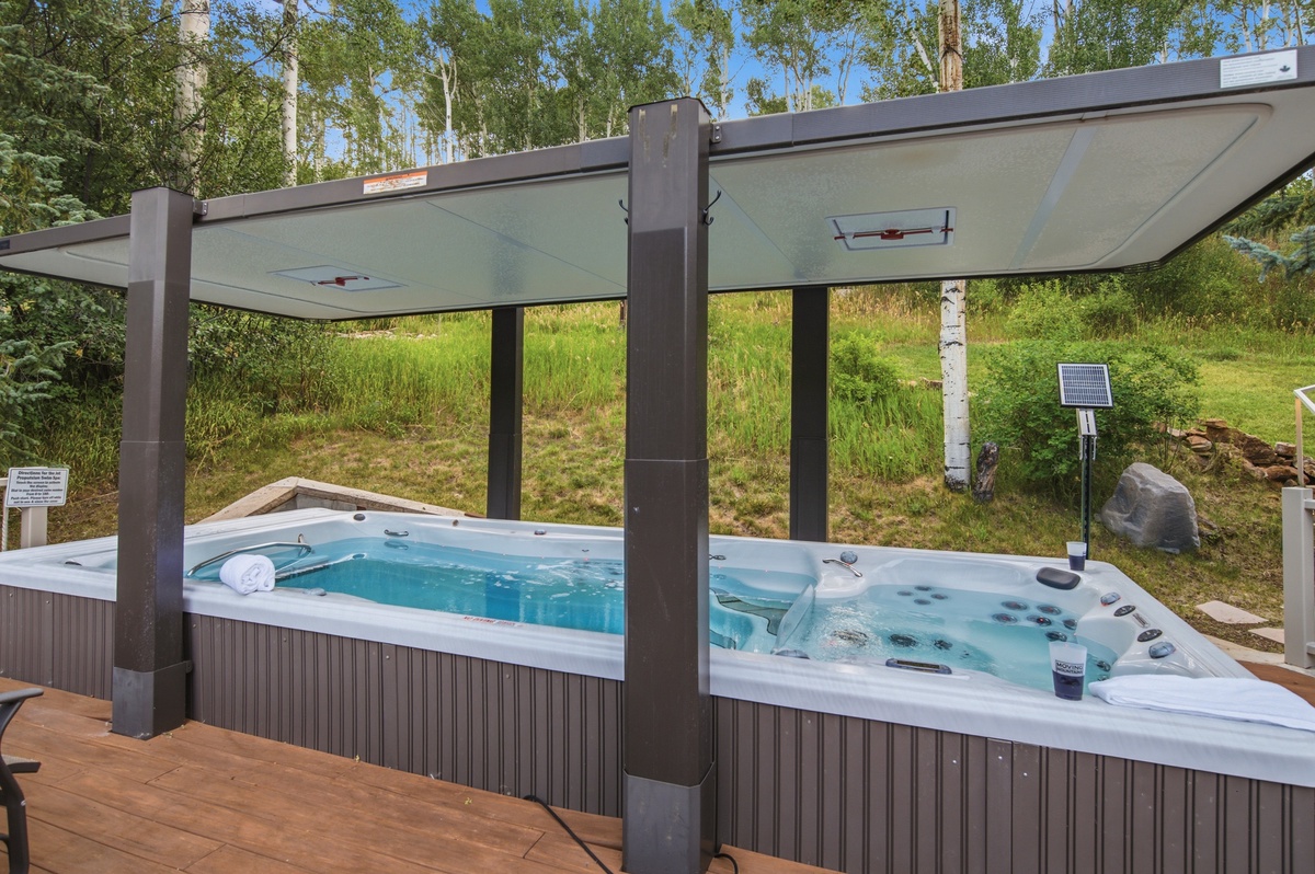 SwimSpa with hot tub