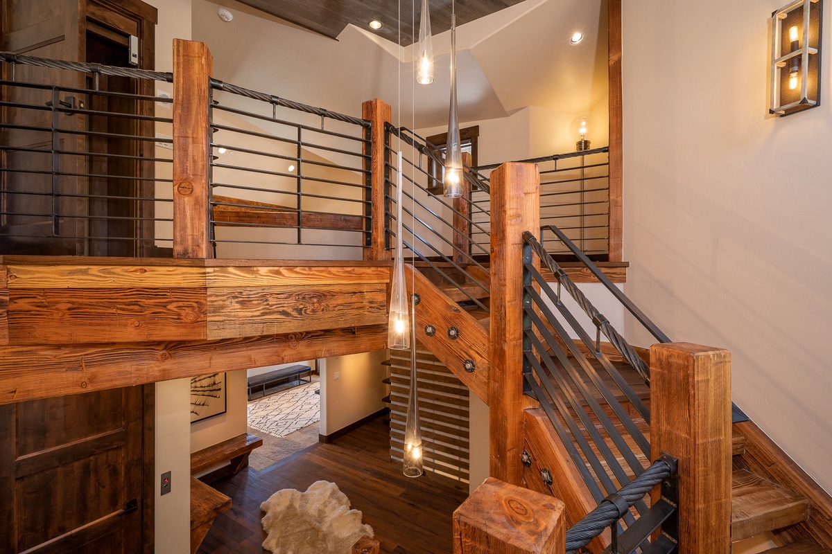 Stairway to upper level