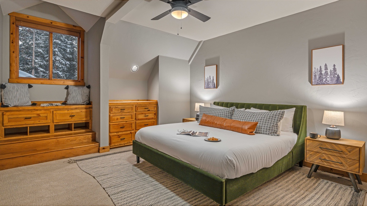 Bedroom 2, Upper Level - King bedroom 2 on upper level