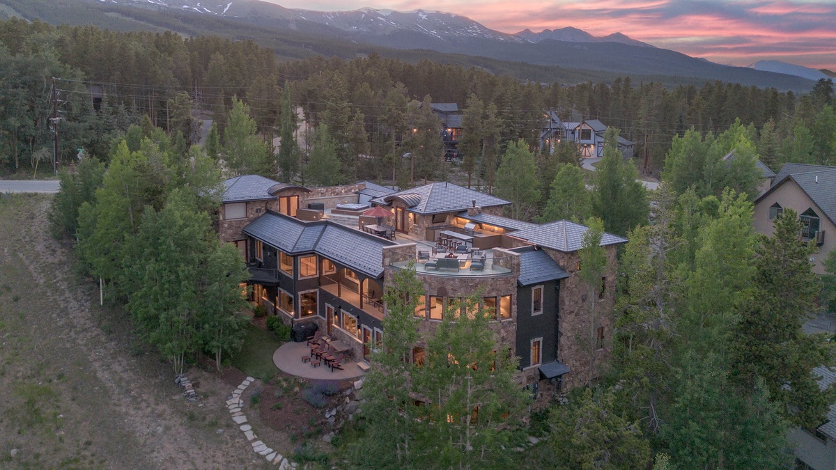 Exterior with the ski area in background