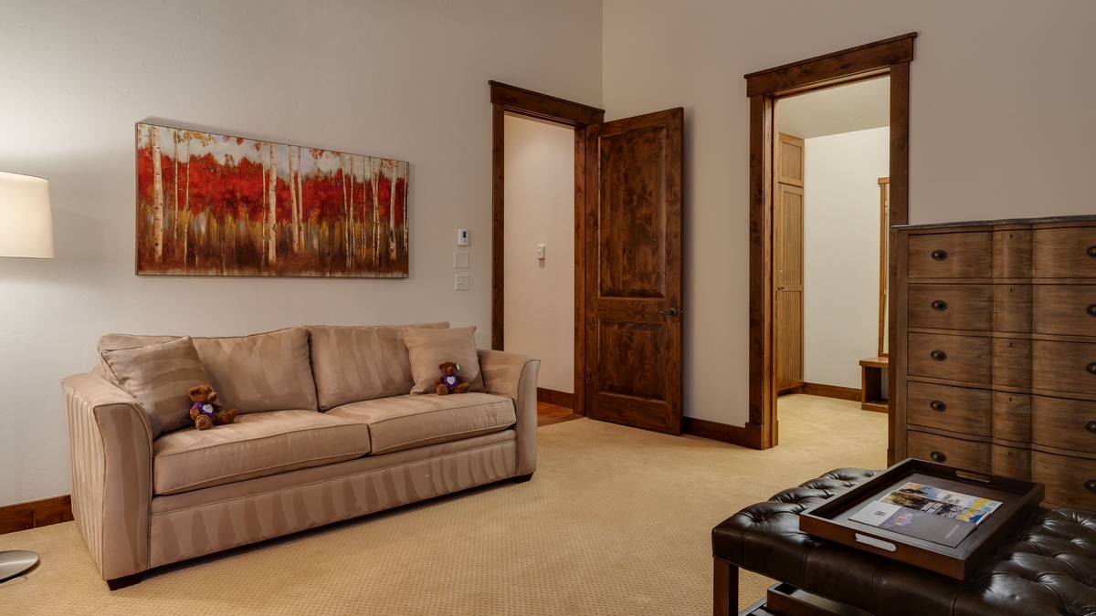 Bedroom 2, Upper Level - King suite with sitting area and sofa