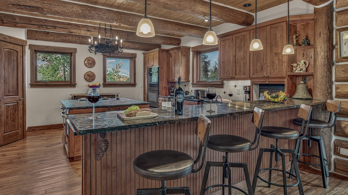Kitchen, Main Level - Bar seating