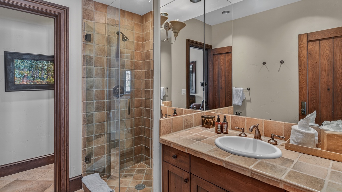 Bedroom 6, Main Level - Ensuite bathroom with walk in shower