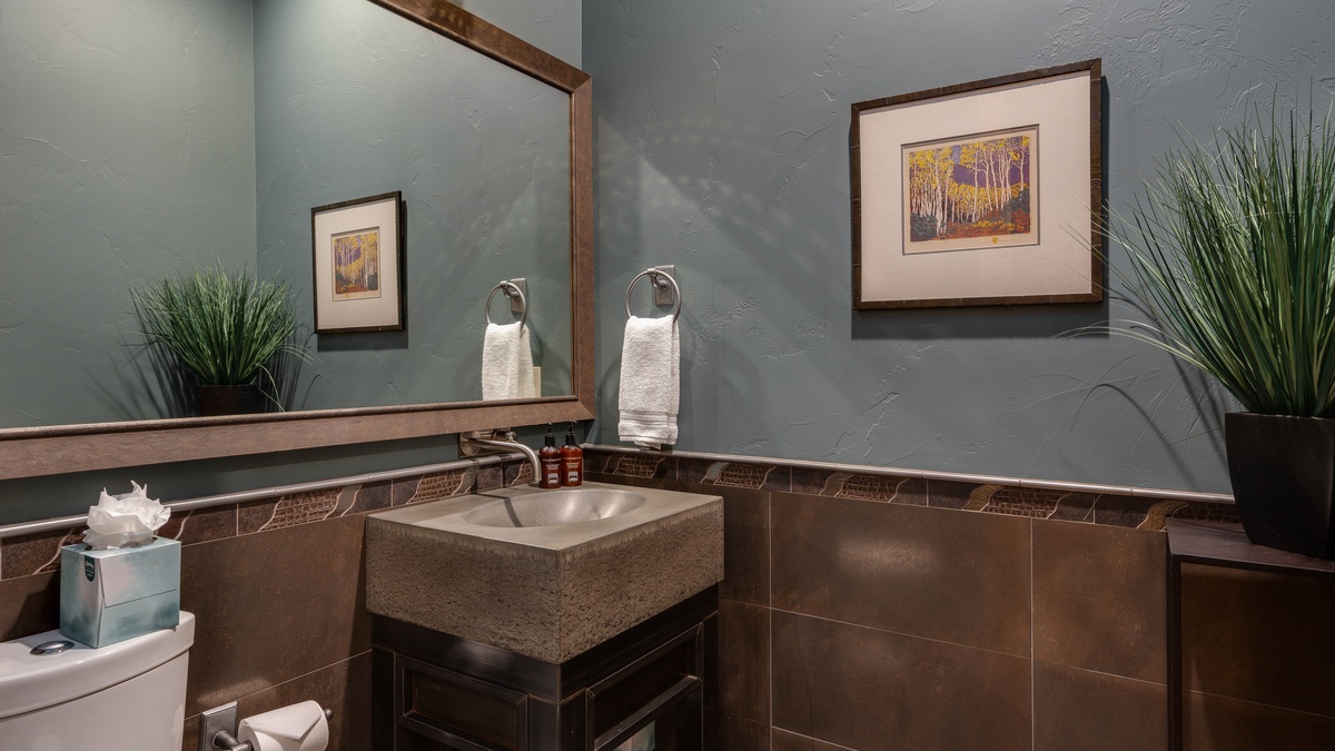 Powder Bathroom, Mid-Level, North