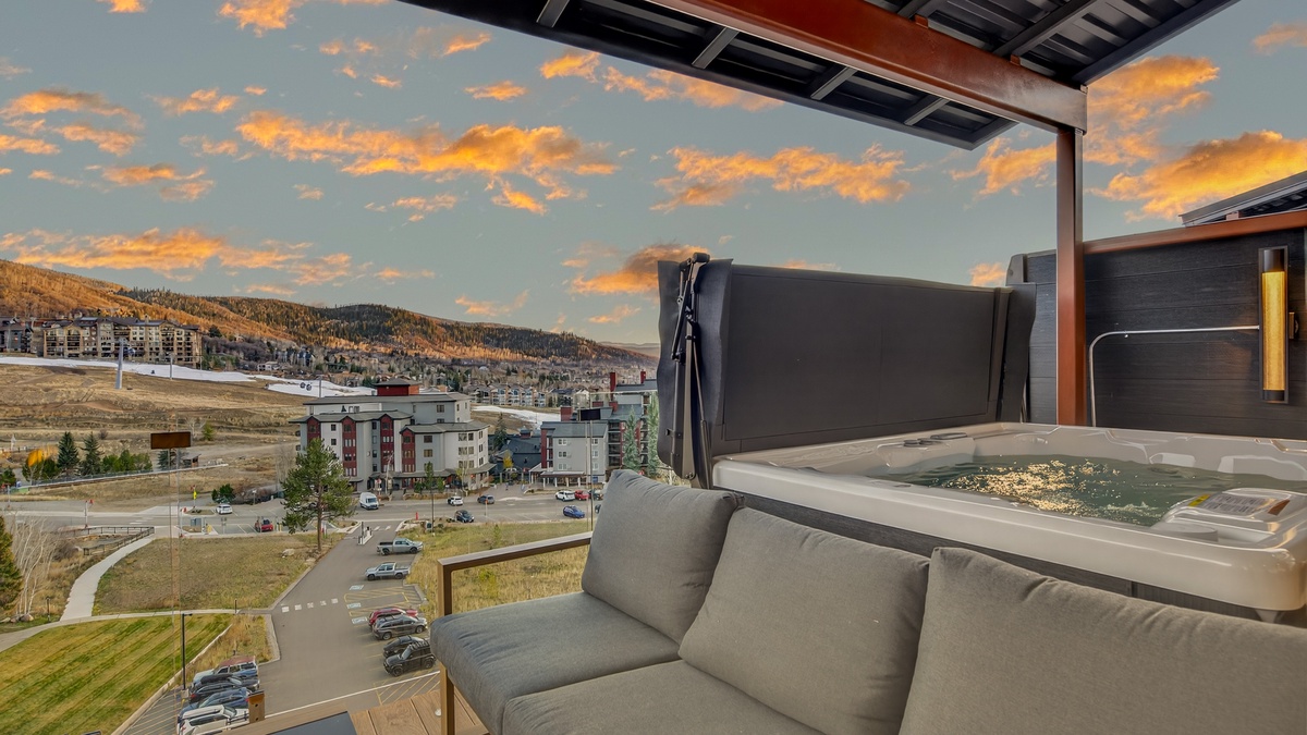 Hot Tub, Upper Level Deck - Hot tub off of the great room on the deck