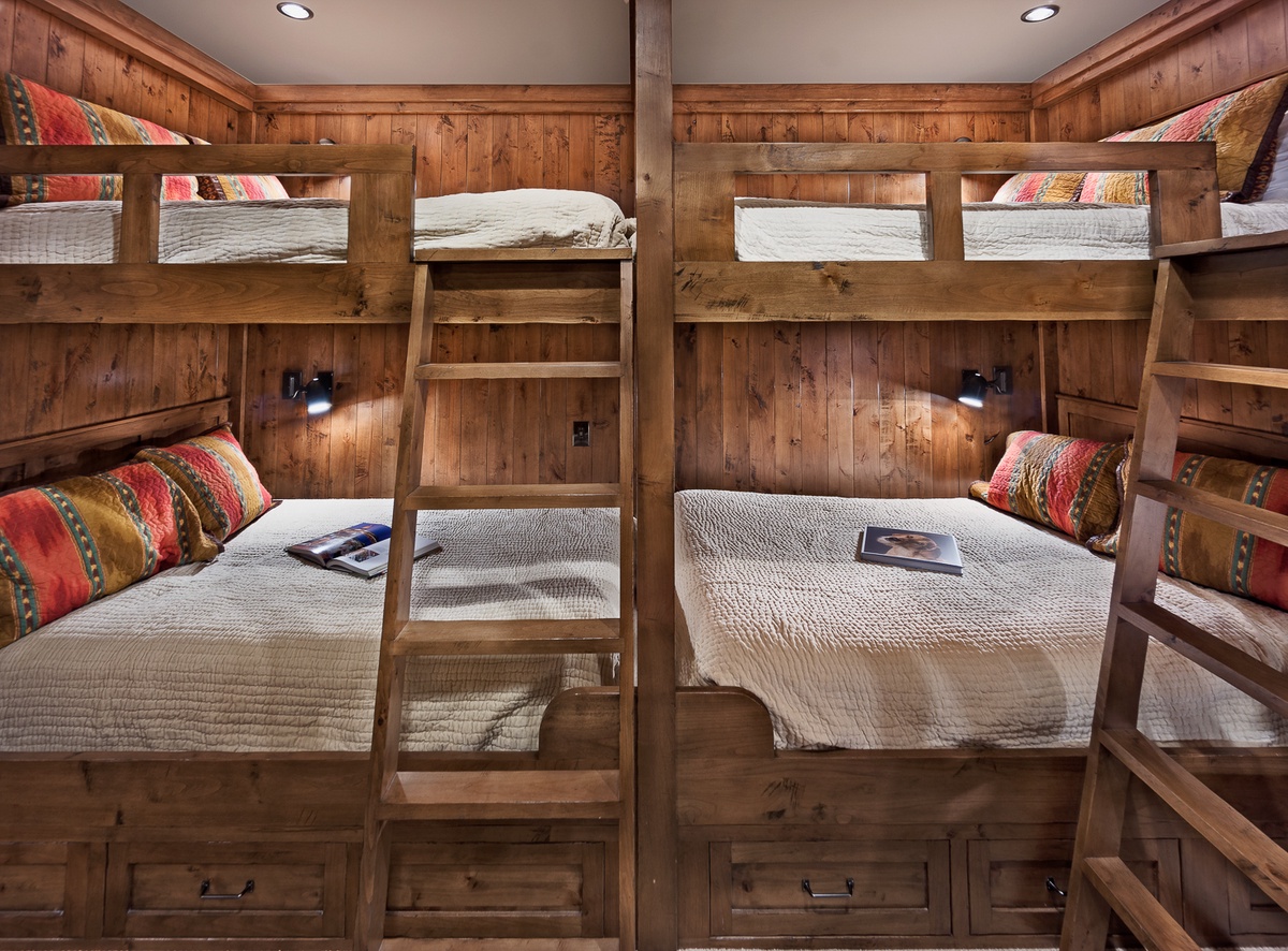 Bedroom 4, Main Level - Two full-over-full bunks and one XL twin-over-XL twin bunk