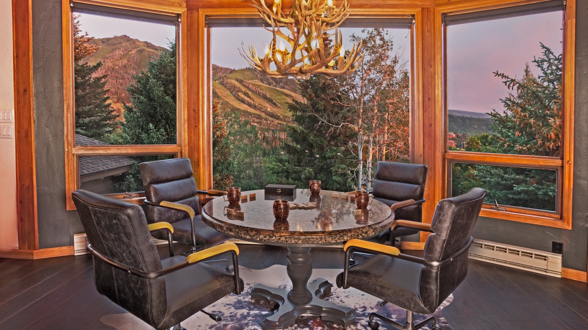 Game table with summer views