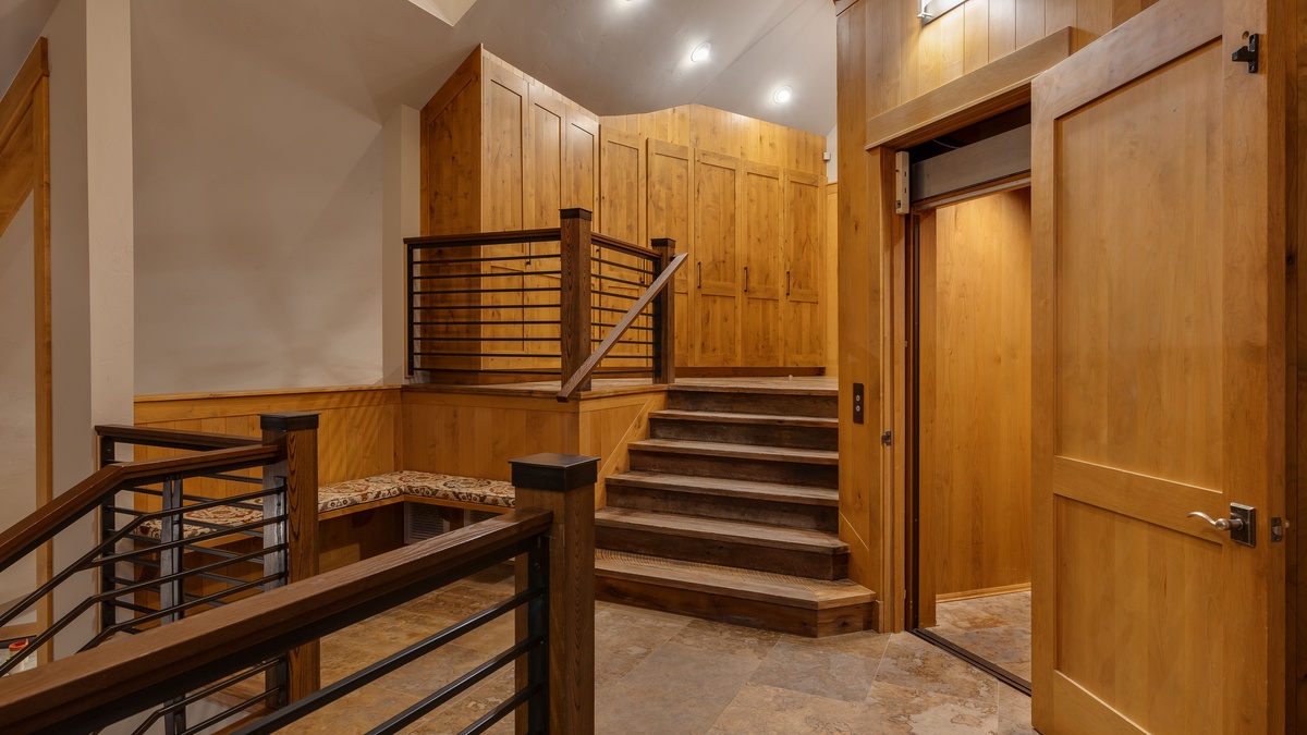 Entryway/Mudroom and Elevator on Upper Level