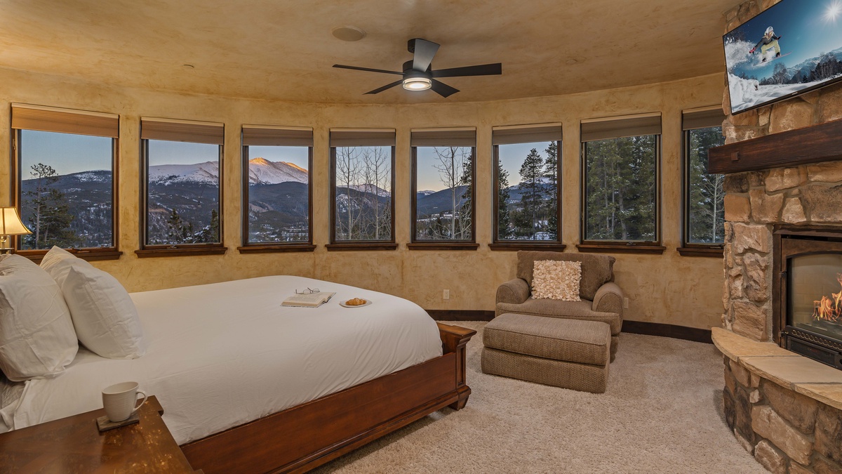 Bedroom 5, Upper Level - King suite 5 with amazing views, upper level